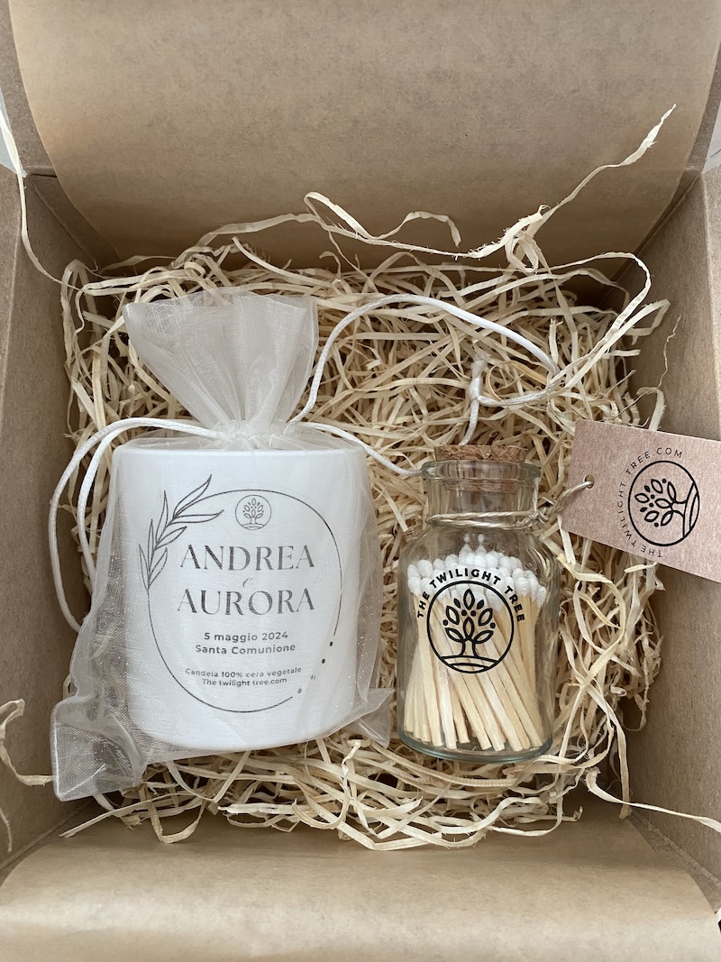 candela personalizzata comunione